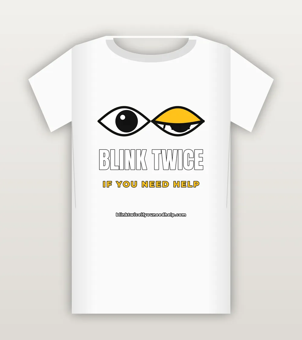 Mid-Blink Eyes Tee mockup